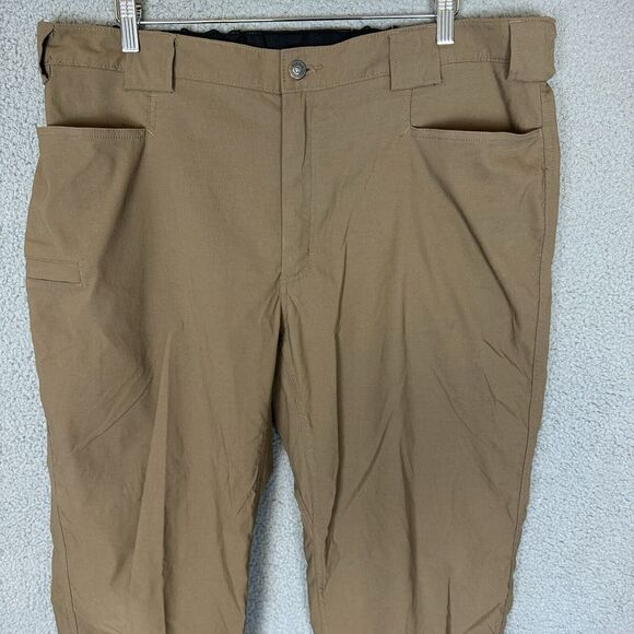 Duluth Trading Co. Pants Mens XLx32 Brown Nylon Spandex Elastic Waist Hiking - Picture 2 of 7